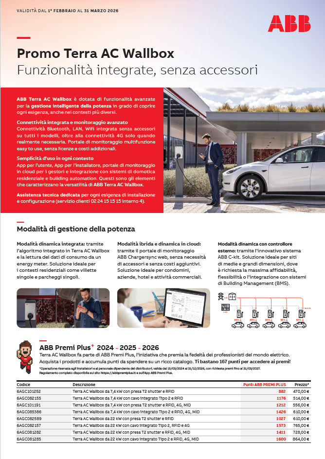 Copertina Volantino ABB Wallbox