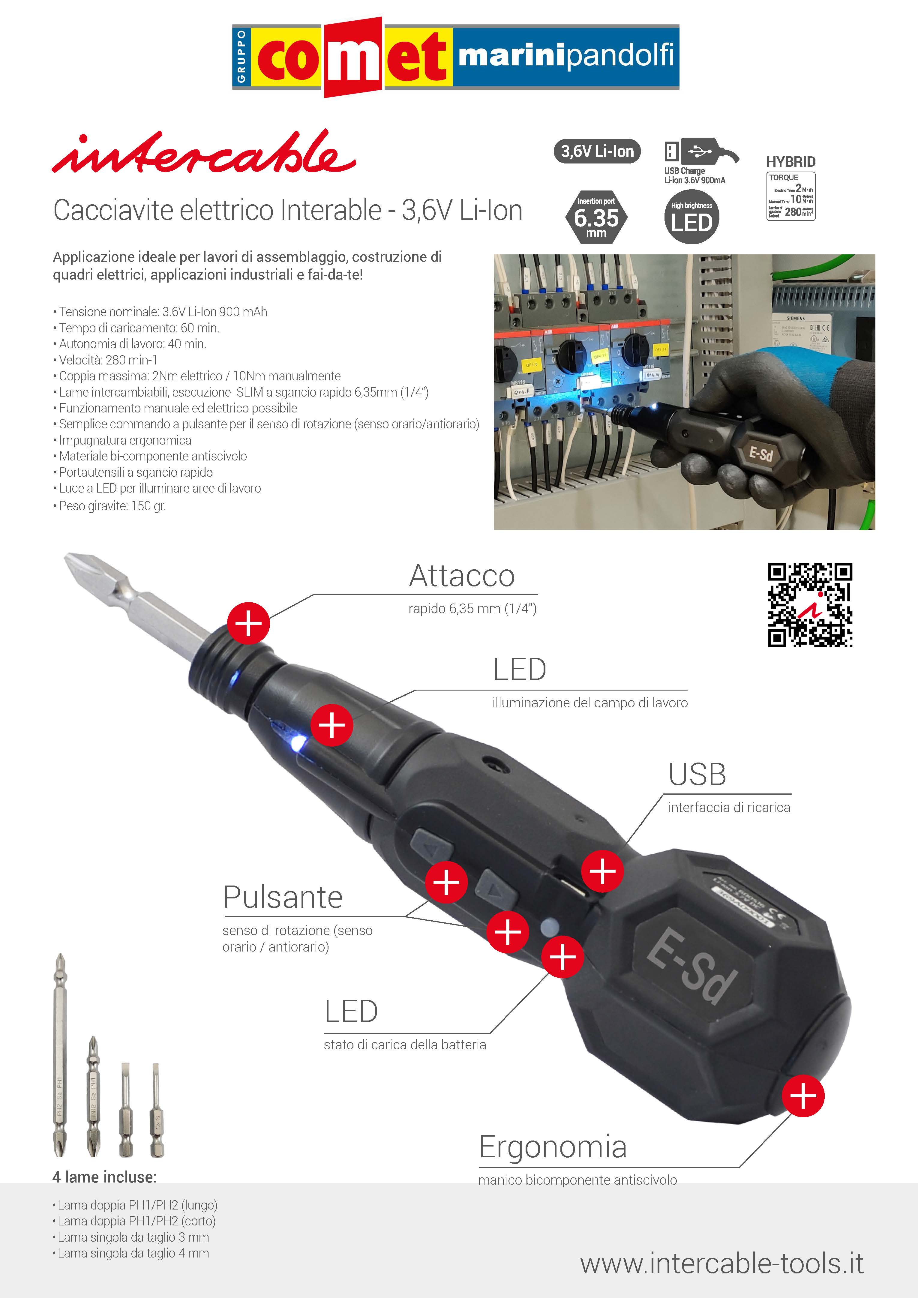 Intercable - Cacciavite Elettrico - GruppoComet