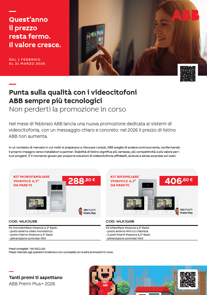 Copertina Volantino ABB Welcome M