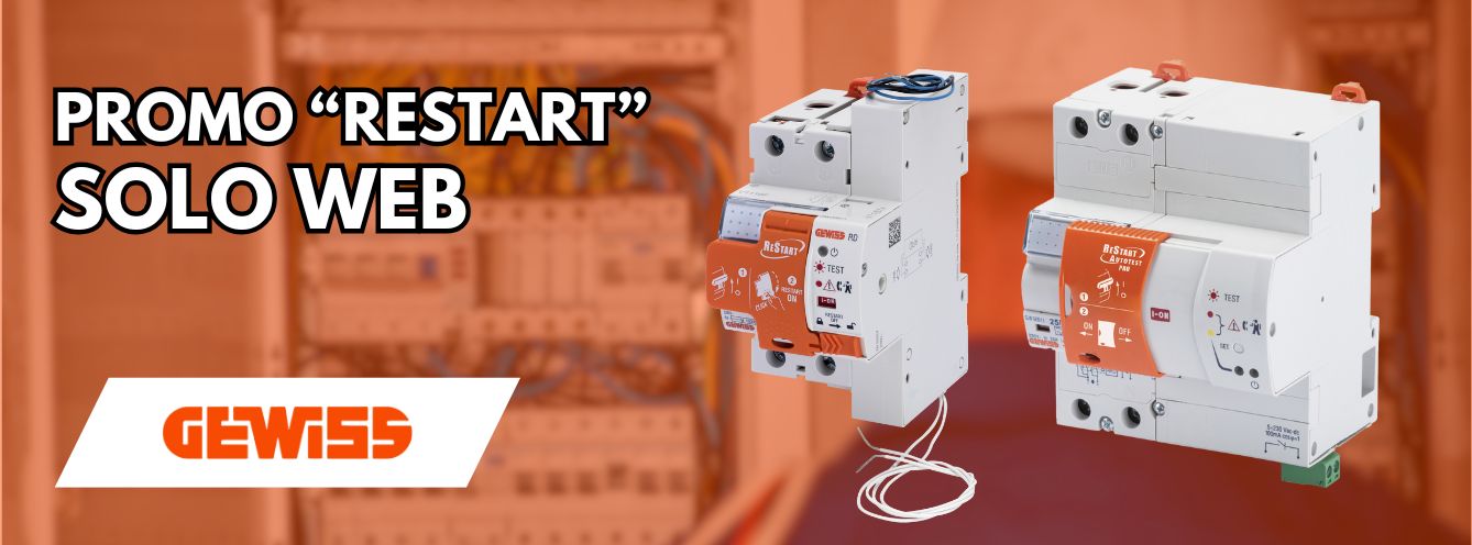 Banner Promo Restart Gewiss Agosto 2025